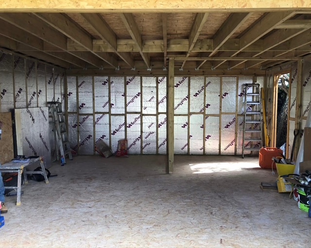 Interior frame and insulation