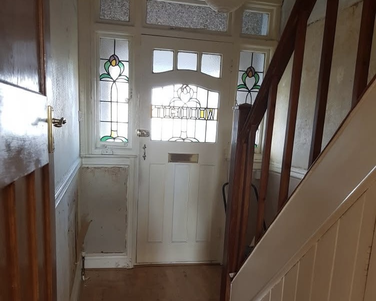 Hallway before refurbishment